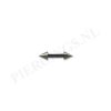 Barbell zwart spikes 6 mm
