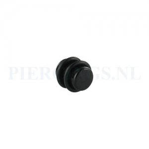 Plug acryl zwart 10 mm 10 mm