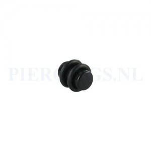 Plug acryl zwart 8 mm 8 mm