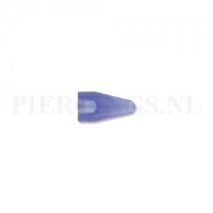 Spike 1.6 mm acryl helderblauw groot