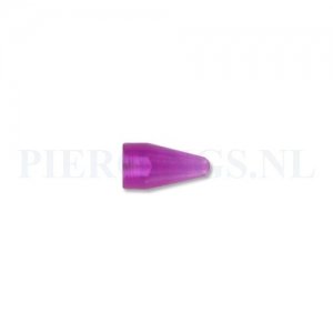 Spike 1.6 mm acryl paars groot