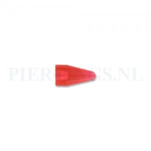 Spike 1.6 mm acryl rood groot