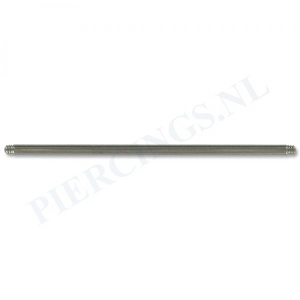 Staafje barbell titanium 1.6 mm 41-46 mm 41 mm