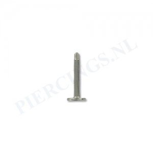 Staafje labret 1.2 mm 7 mm lengte