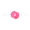 Tunnel siliconen double flared roze 12 mm 11 mm dik 12 mm