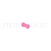 Tunnel siliconen double flared roze 4 mm